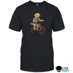 Labrador Dog Riding Bike Shirt