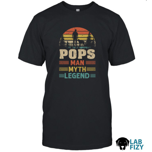 POPS Sunset The Man The Myth The Legend with Labrador Shirt, Hoodie, Sweatshirt