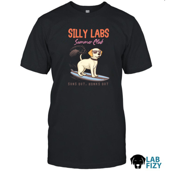 Silly Labrador Dog Summer Club Shirt