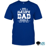 This Awesome Dog Dad Belongs To Personalized Labrador Shirt, Hoodie, Sweatshirt 8 This Awesome Dog Dad Belongs To Personalized Labrador Shirt 2