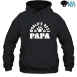 Worlds Best Papa with Paw Prints Labrador Shirt, Hoodie, Sweatshirt 7 World’s Best Papa with Paw Prints Labrador Hoodie
