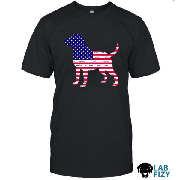 american flag labrador