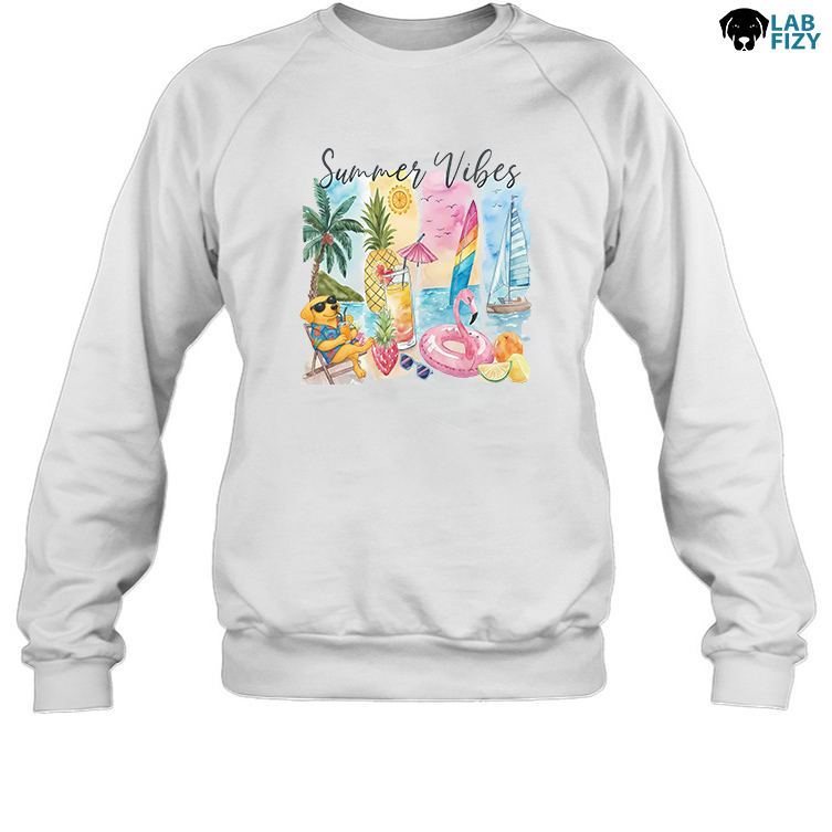 Labrador Dog Brushstroke Summer Vibes Shirt, Hoodie, Sweatshirt 6 labrador dog brushstroke summer vibes sweatshirt