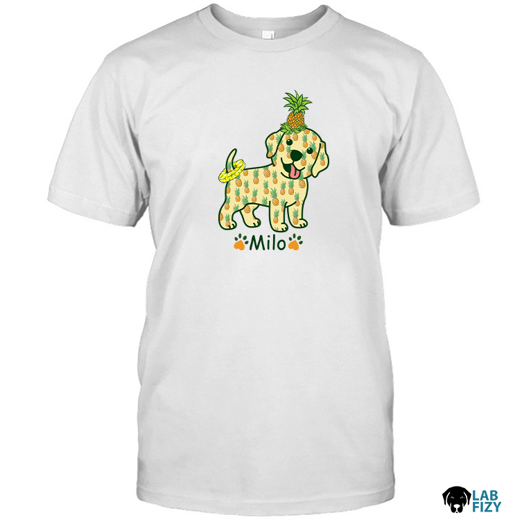 personalized with name pineapple labrador shirt personalized with name pineapple labrador shirt
