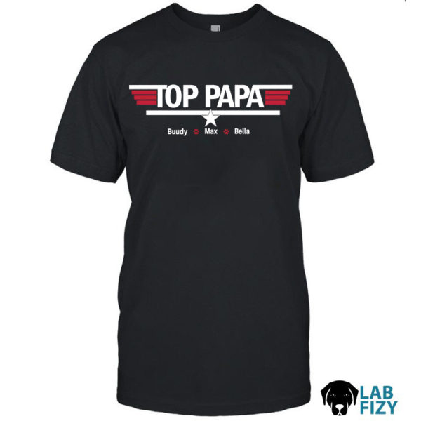 Personalized Top Papa Shirt Labrador Shirt, Hoodie, Sweatshirt