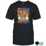 Labrador Dog Red White and Feral Shirt