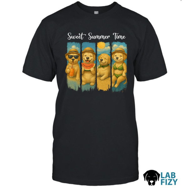 Labrador Dog Sweet Summer Time Shirt