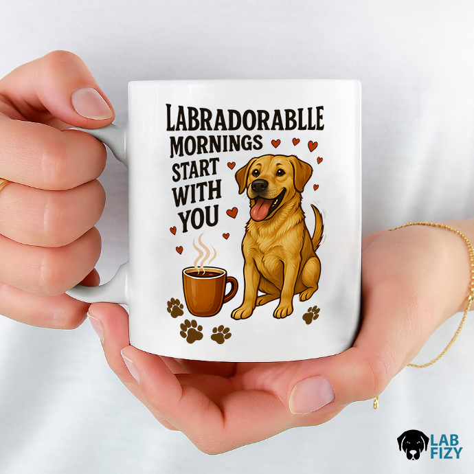 Labradorablle Mornings Start With You Mug 8 Labradorablle Mornings Start With You Mug 1