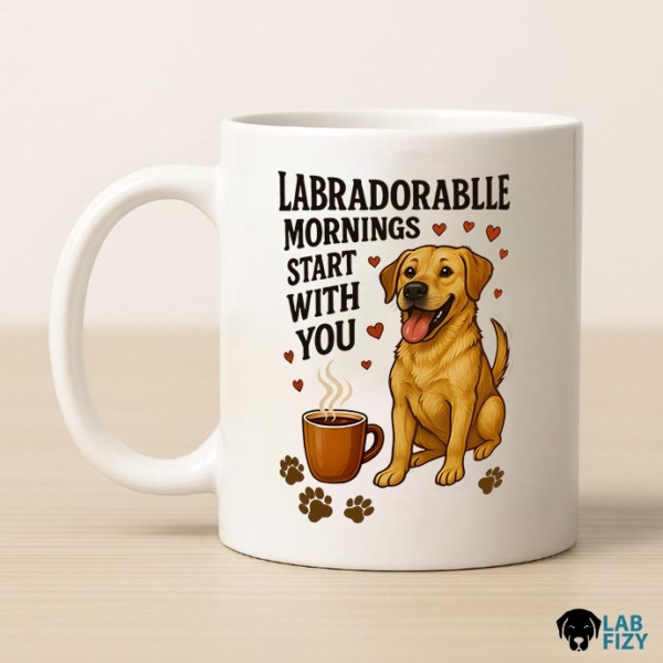 Labradorablle Mornings Start With You Mug