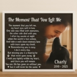 The Moment That You Left Me Lab Poem Canvas Dog