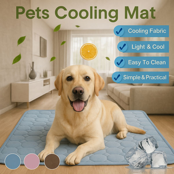 Lab Cooling Mat - Durable Summer Ice Bed for Pets