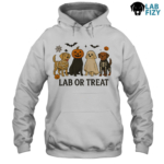 Lab or Treat Shirt, Hoodie, Sweatshirt | Labrador Halloween Shirt 2025 5 Lab or Treat Hoodie