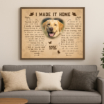 I Made it Home Dog Poem | Custom Dog Memorial Canvas Print 3 I made it home labrador canvas