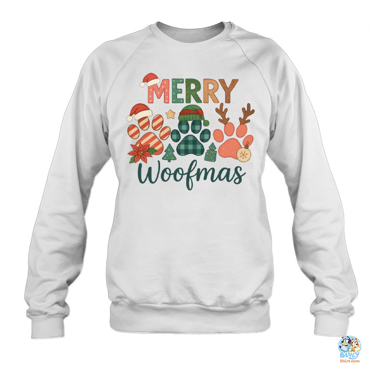 Merry Woofmas Shirt, Hoodie, Sweatshirt, Long Sleeve 4 Merry Woofmas SweatShirt